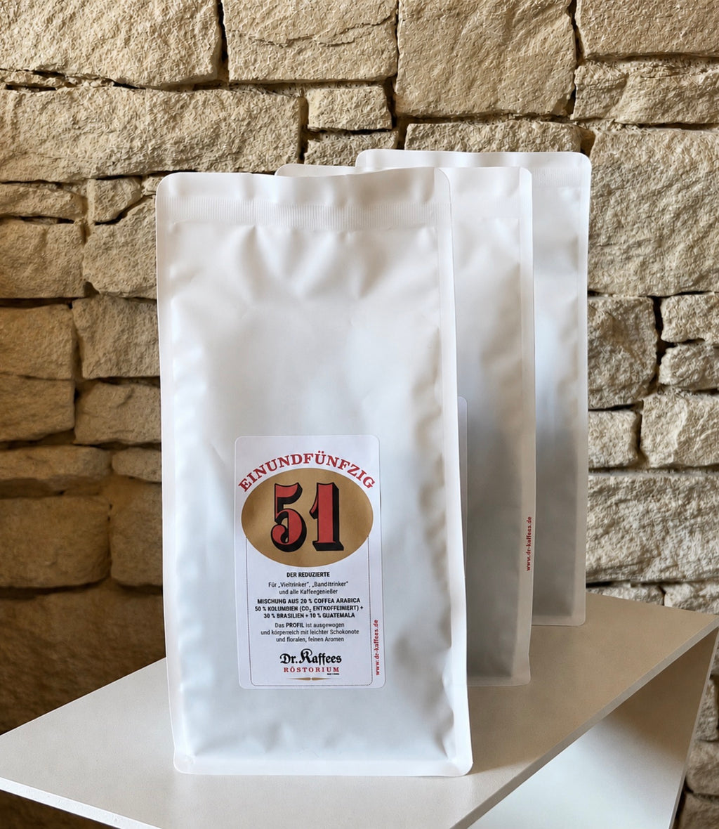 51 – EINUNDFÜNFZIG (Röstkaffee - ganze Bohnen)